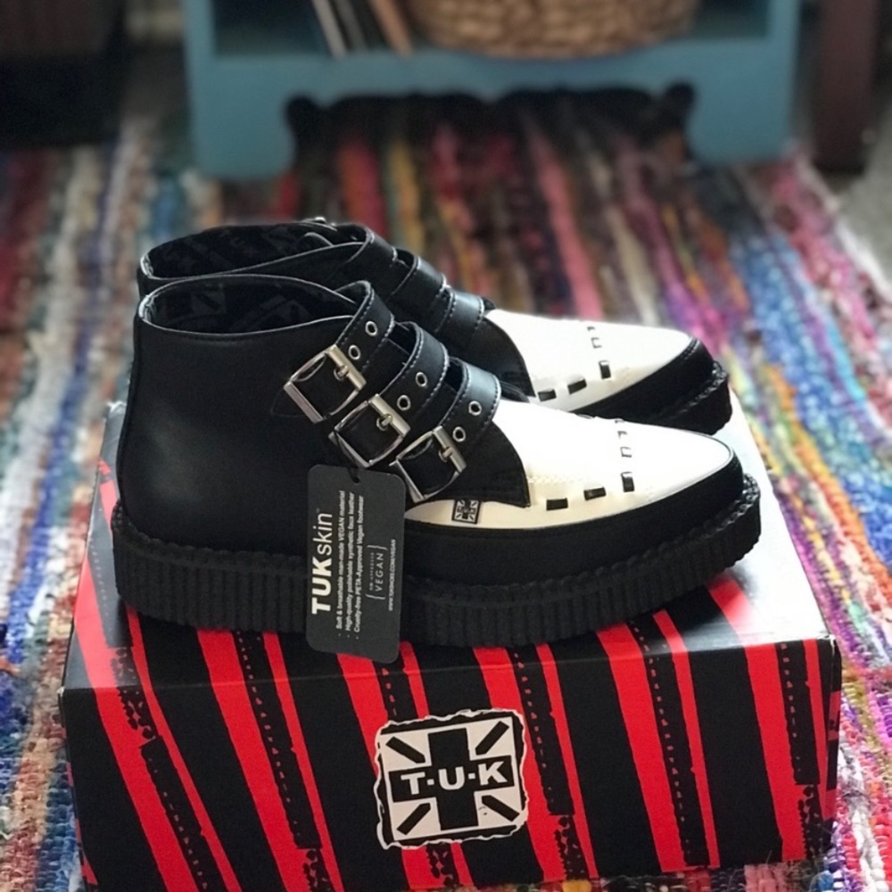 T.U.K. Creeper boots. Women’s size 8